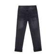 thumbnail image 3 of Bienzoe Boy's Cotton Adjustable Waist Denim Pants Black Jeans 9, 3 of 7