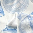 thumbnail image 4 of Erosebridal Blue Bowknot Throw Blanket for Couch , Ocean Seashell Conch Fleece Throw 90x90, 4 of 6
