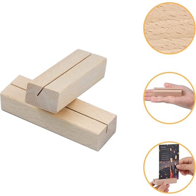 Tarjetero De Madera, Tarjetero De Lugar Para Restaurantes, Bodas, Banquetes, Fiestas Y Celebraciones (4 Piezas)