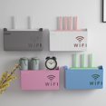 thumbnail image 2 of HLONK Wall Mounted Wifi Router Storage Box Cable Power Plus Wire Bracket Organizer for Home Bedroom Living Room Wall Storage Shelf, 2 of 21