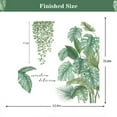thumbnail image 6 of Green Plants Wall Stickers Tropical Leaves Wall Decals Hanging Tree Vine Wall Decal Nature Plants Palm Leaf Wall Sticker Wall Art Mural for Bedroom Living Room Background Office Home Décor, 6 of 8
