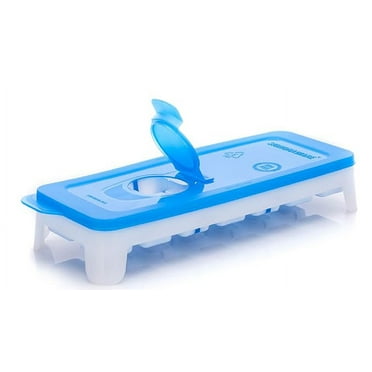 Ice Cube tray with TPE Easy Release base with Removable Lid 14 Cubes Box for Freezer ( Pack of 4 )