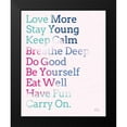 thumbnail image 2 of Mullan, Michael 15x18 Black Modern Framed Museum Art Print Titled - Key to Happiness II Hot Pink, 2 of 5