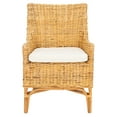 thumbnail image 2 of SAFAVIEH Cristen Rattan Club Chair w/ Cushion, Natural, 2 of 7