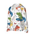 thumbnail image 2 of Sigee Dinosaur Print UPF50+ Men's Sun Protection Hoodie Shirt SPF UV Shirt Long Sleeve Fishing Outdoor Lightweight, S-3XL, 2 of 9