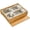 Type B, variant on Ulxkmt Type B Bamboo Stainless Steel Bento Box Divided Japanese Lunch Container for Restaurant Home 23.5x29.5cm
