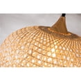 thumbnail image 1 of ELE Light & Decor ELE-GL0018D50 Lily 1-Light Beige Pendant Light, 1 of 8