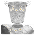 thumbnail image 3 of Shisuyan 2pcs Small Daisy Design Bucket Retro House Flower Container Home Flower Vase, 3 of 8