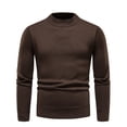 thumbnail image 3 of Vedolay Mens Pullover Sweaters Winter Warm Pullover Sweater Knitted Warm Tops Coffee,2XL, 3 of 4
