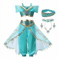 thumbnail image 1 of Disney 2023 vestido de jazmín para niñas, lámpara mágica de princesa Aladino, ropa de carnaval, Vestidos, disfraz de Cosplay para fiesta de Halloween, 1 of 5