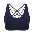 thumbnail image 1 of Ropa interior deportiva de talla grande europea y americana, sujetador deportivo de yoga con tirantes finos y espalda cruzada, sujetador push up para correr y fitness a prueba de golpes, 1 of 6