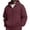 Wine 08#, variant on Men's Oversized Zip Up Hoodie Cotton Sweatshirts with Pockets | Cotton Blend Sweatshirts,Fall Clothes Outfits,Full Zip Up Hoodie,Long Sleeve Winter Jackets,Relaxed Fit Coat Black M