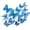 Blue, variant on Butterfly Wall Decor 24/48 PCS, 3D Butterflies Stickers for Party Decorations with Magnets(Gold, 24)