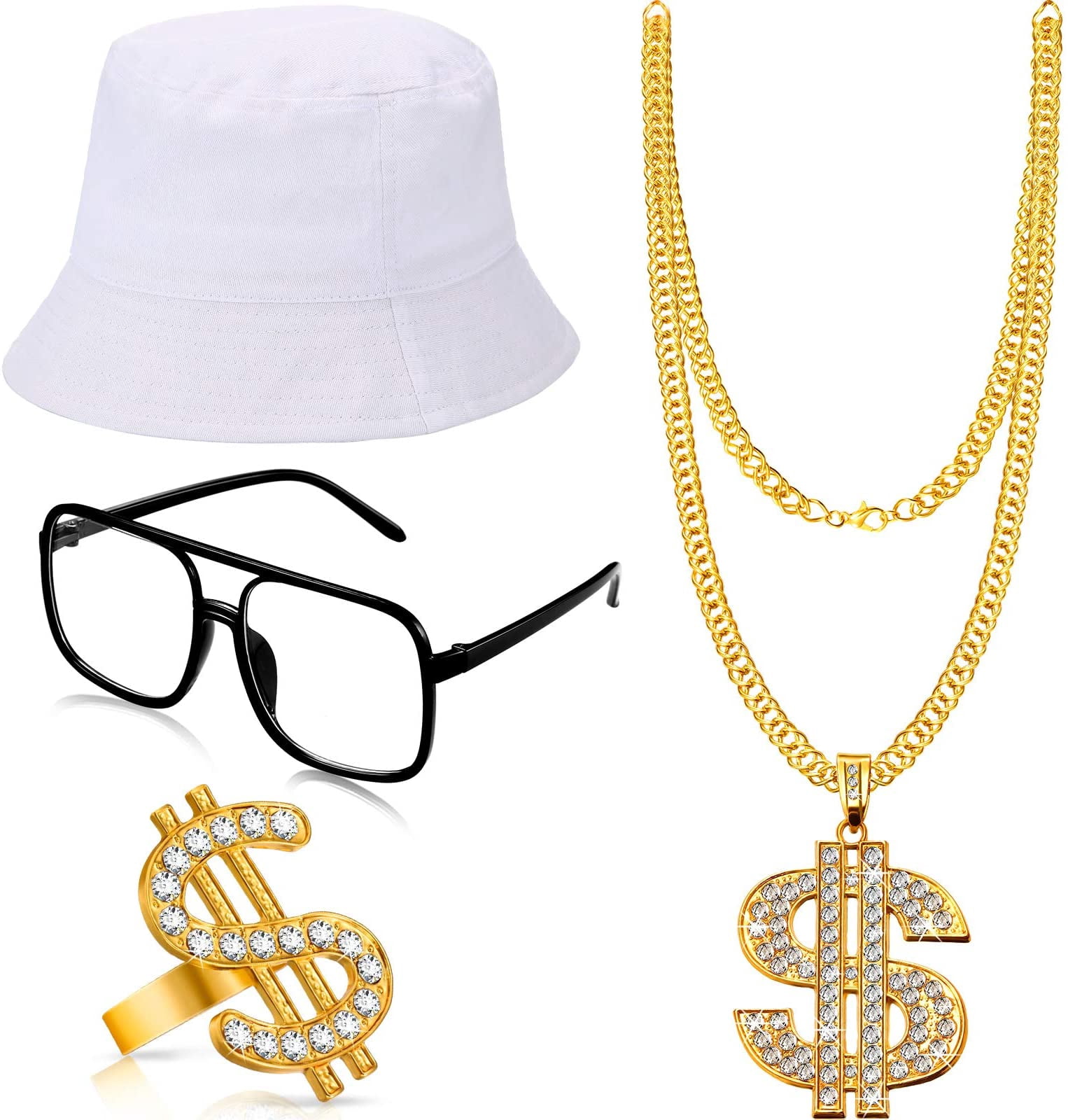 Hip Hop Costume Kit Bucket Hat 