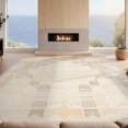 thumbnail image 2 of Design&I 6'x9' Ultra Soft Area Rug, Beige Neutral Abstract Arch Transitional Distressed Pile Tan None Fluffy Washable Non Shedding for Guest Room Bedroom Living Room, 2 of 7