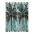 thumbnail image 2 of nqOlkjepod Outdoor Curtains for Patio Waterproof, Boho Coastal Tree Outdoor Privacy Panels Grommet, Ocean Vintage Tropical Plant Flower Blackout Outside Curtains for Porch/Cabana 54"x108", 2 Panels, 2 of 8