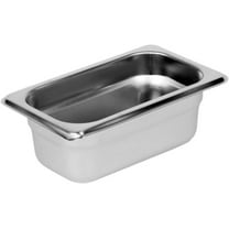 TrueCraftware- 1/9 Size 2-1/2" Deep Stainless Steel Anti-Jamming Steam Pan 25 Gauge- Steam Food Pan Anti-Jam Steam Table Hotel Pan for Restaurant Family Events Personal Catering Use