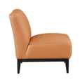 thumbnail image 3 of Lexicon Houghton Leather Accent Chair in Orange, 3 of 8
