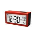thumbnail image 1 of Lcd Reloj de Escritorio Despertador Calendario Temperatura Termómetro rojo, 1 of 4