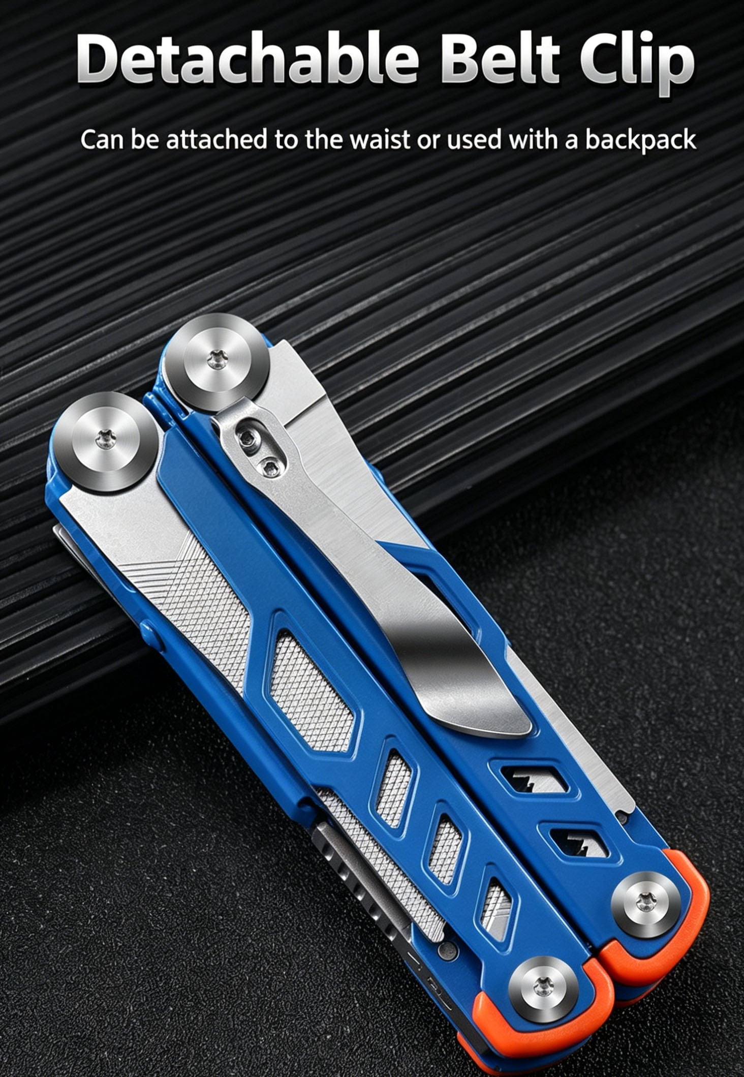 3mm Cuttable Iron Wire Multifunction Tool Pliers 5Cr15MoV Stainless Steel Folding Edc Tool with Rebound Scissors for Emergency Survival