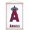 Premium Print and Beechwood Hanger Bundle, variant on MLB Los Angeles Angels - Logo 17 Wall Poster, 22.375" x 34", Framed