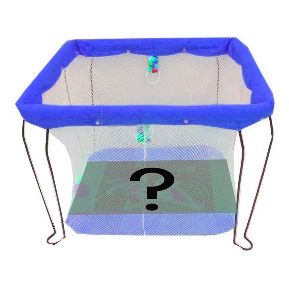 Corral de Malla para Bebé Hecho en Mexico Plegable Azul Marino