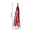 thumbnail image 2 of BalsaCircle 5 Red Metallic Foil Tassels Hanging Garland Fringe Banner Party Hanging Paper, 2 of 8