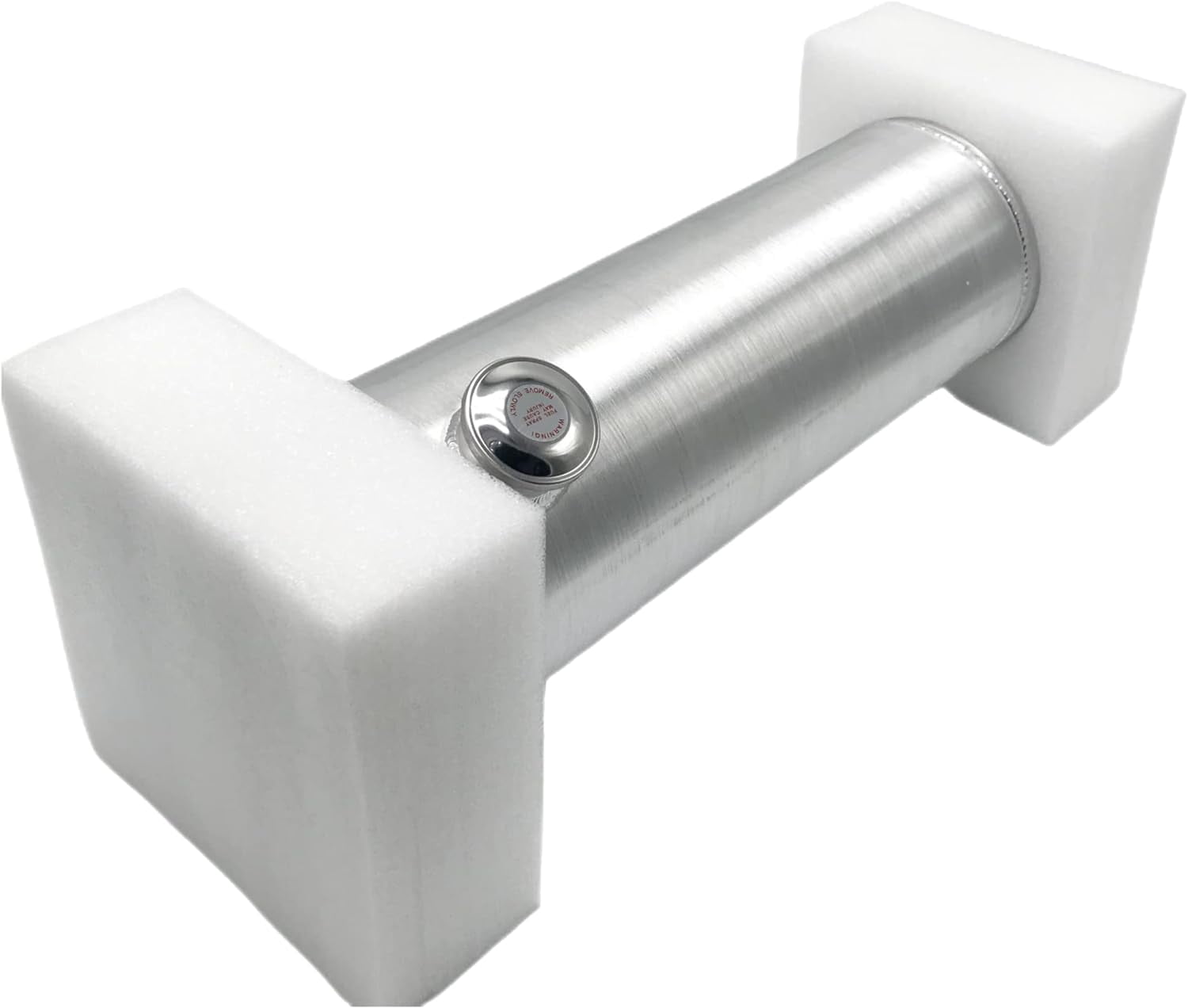 JSD 5 1/2 Gallon Auxiliary Aluminum Gas Tank / Fuel Tank 8 x 26" 3/8" NPT Outlet End Fill