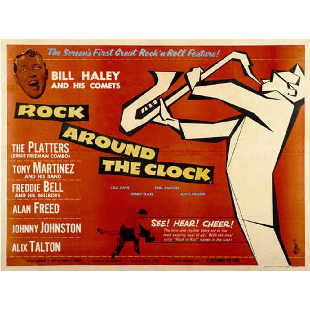 Rock Around the Clock movie POSTER (Half Sheet Style A) (22" x 28