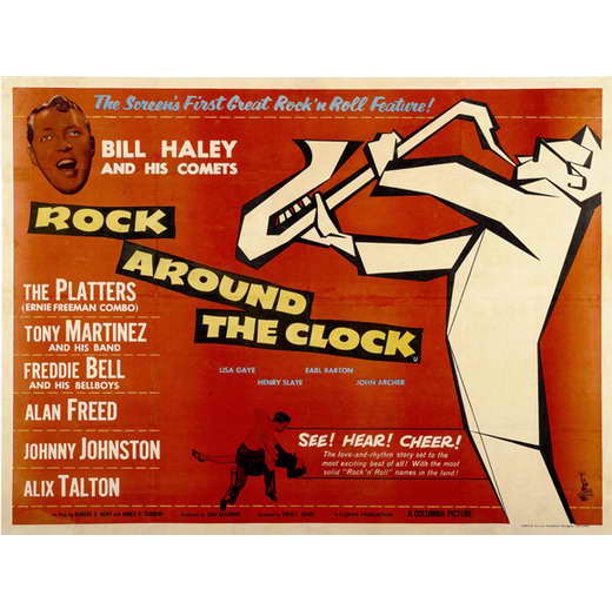 Rock Around the Clock movie POSTER (Half Sheet Style A) (22" x 28