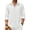 White, variant on Men's Long Sleeve Linen Button Down Shirts Casual Summer Beach Shirt Business Dress Shirt