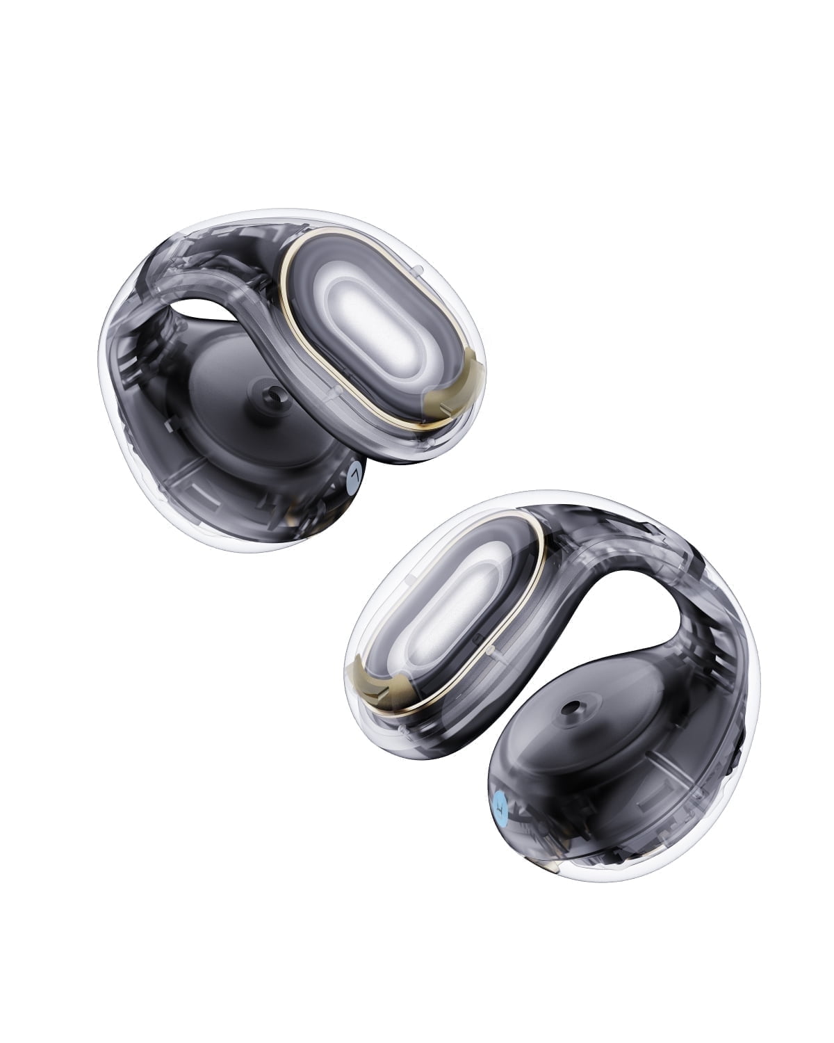 Soundcore AeroClip Open-Ear Earbuds Midnight Black High-Res Sound