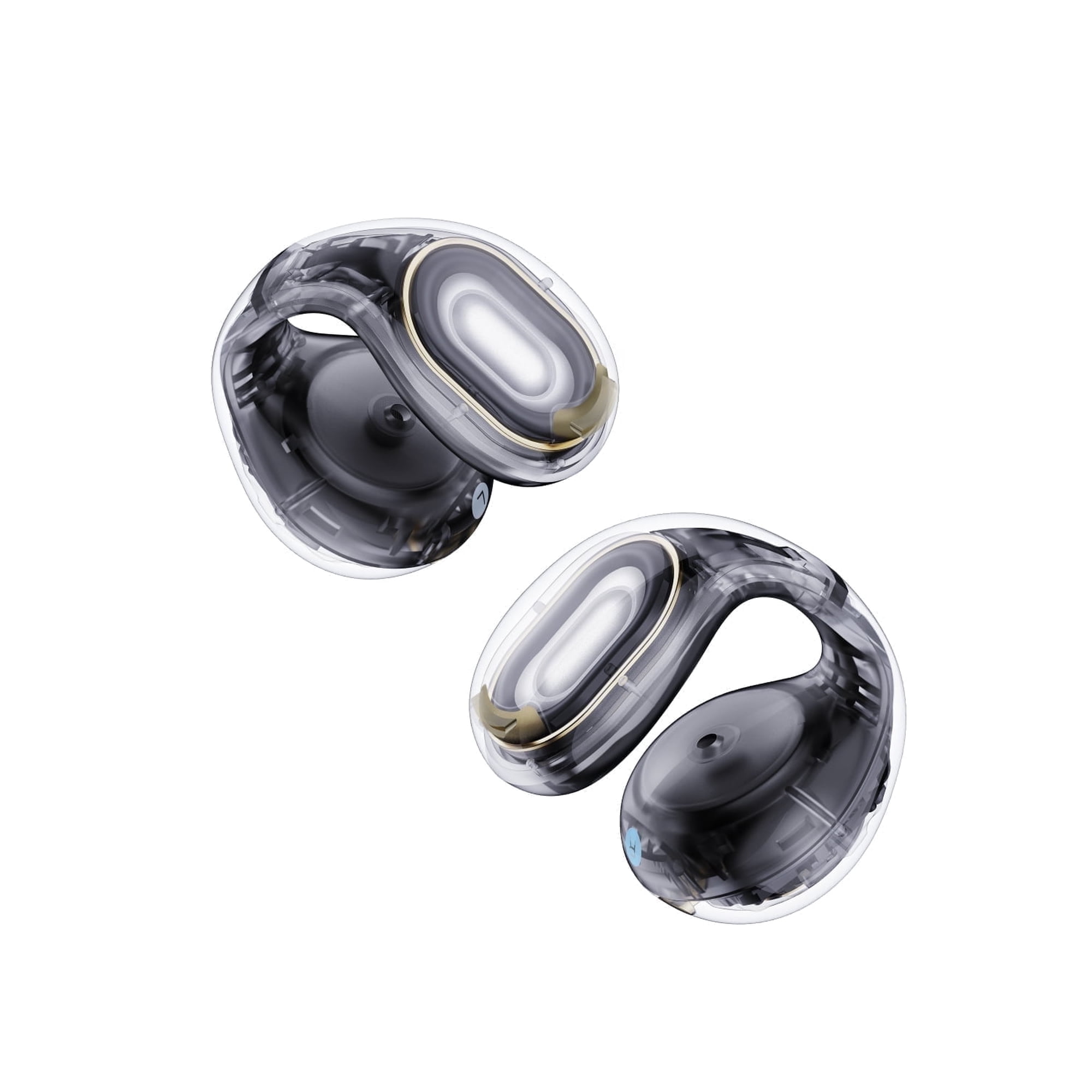 Soundcore C30 by Anker, Open-Ear Earbuds, Clip-On Headphones, Lightweight Comfort, Small-Ear Friendly, Stable Fit, Firm-Shell Design, Attachable Ear Grips, Big Drivers for Clear Audio, 30H Pl, Black
