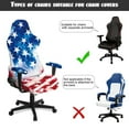 thumbnail image 6 of SCRAWLGOD Tie-Dye American Flag Print Print Gaming Chair Cover Set of 4, Washable High Back Computer Chair Slipcover with Elastic Bottom Universal Desk Chair Seat Protector with Armrest Cover, 6 of 7