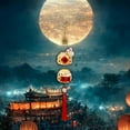 thumbnail image 4 of Mid Autumn Lantern Material Package Rabbit Woven Lantern Light Hanging Exquisite C, 4 of 9