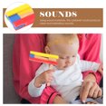 thumbnail image 4 of 4 pcs Wooden Castanet Clapper Long Handle Castanet Kids Percussion Instrument Castanet, 4 of 7