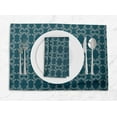 thumbnail image 1 of S4Sassy Blue Wollemi Pine Leaves Washable Placemats & Napkins Table Decor Dining Mats, 1 of 3