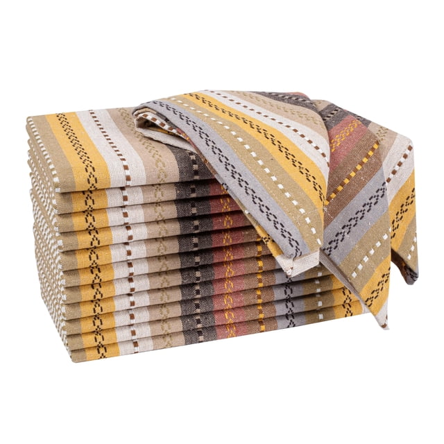 Servilletas de tela Ramanta Home, 12 unidades, algodón, 51 cm, de gran tamaño