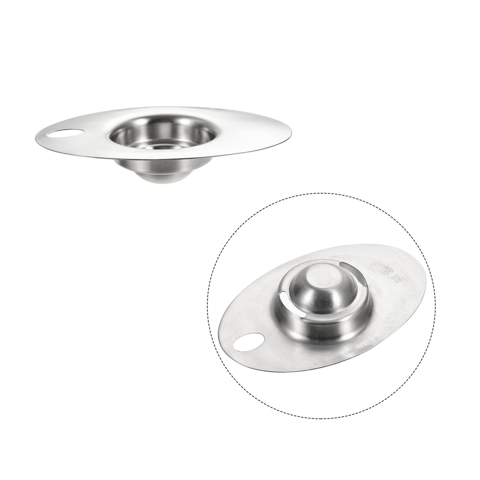 Unique Bargains Egg Separator Stainless Steel Kitchen Cooking Tool Egg Shape