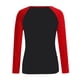 thumbnail image 5 of Camiseta de manga larga con estampado navideño informal con cuello redondo para mujer, blusa con parches, Tops a la moda Pompotops gfhjh4273, 5 of 5