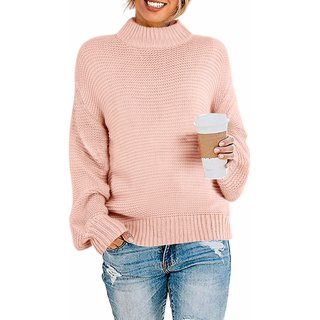 Womens Long Sleeve Chunky Knit Pullover Sweater Tops, Women’s Winter ...