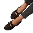 thumbnail image 5 of Willtoo Women's Mesh Ballet Flats Buckle Strap Comfortable Ballerina Shoes Ladies Fishnet Slip-on Casual Dress Mary Jane Flats, 5 of 7