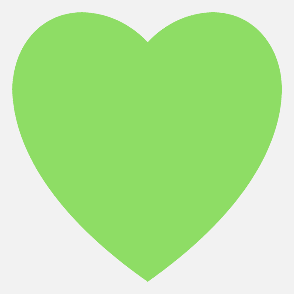 JAM Paper Standard Label Rolls, Heart Shaped, 2 x 2, Neon Green, 125 Labels/Roll