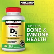 Kirkland Signature Extra Strength D3 50 mcg., 600 Softgels