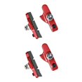 thumbnail image 1 of Yuarrent Paquete de 2 pastillas de freno Instalación práctica Estera de frenado Artesanía profesional Suministros de ciclismo a prueba de Rojo 2piezas, 1 of 6