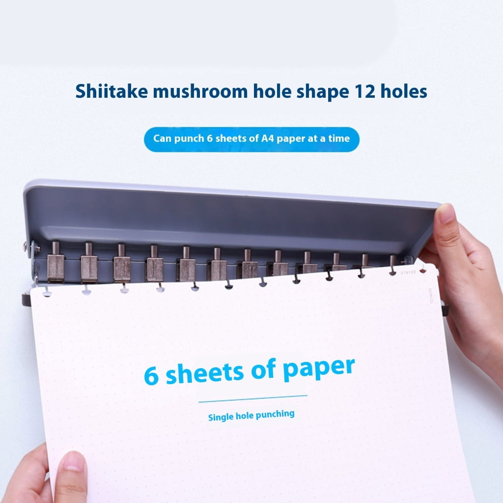 Mushroom Discbound Hole Punchers for Disc Binding Notebook Planner Scrapbooking