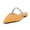 Orange, variant on Women Graceful Pointed Closed Toe Flat Mules Crystal Strap Slip On Dressy Daily Slides Shoes Size 7 Orange