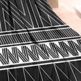 thumbnail image 3 of Black Geometric Striped Pattern Blanket,Comfortable Soft Flannel Throw Blanket,All Season,Warm Lightweight Blankets for Sofa Bed Couch Living Room Chair,30"x40", 3 of 4