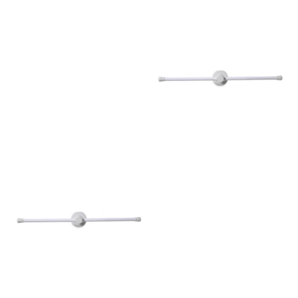 Matsuzay Estante de almacenamiento, soporte para ropa, soporte de carga multicolor, sin taladro, instalación práctica, artículos diversos, Blanco 2Conjunto