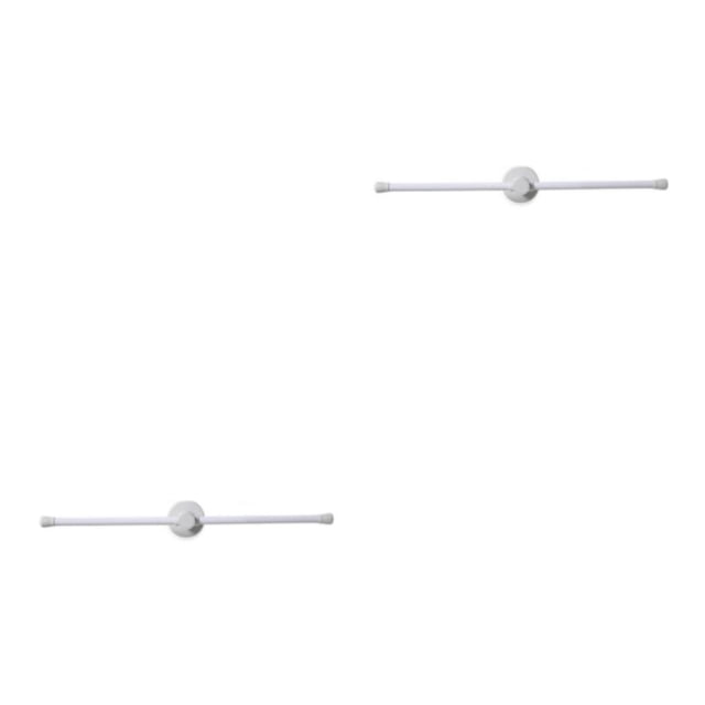 Billuyoard Estante de almacenamiento, soporte para ropa, accesorios para el hogar de carga multicolor, montaje multiusos para artículos diversos Blanco 2piezas